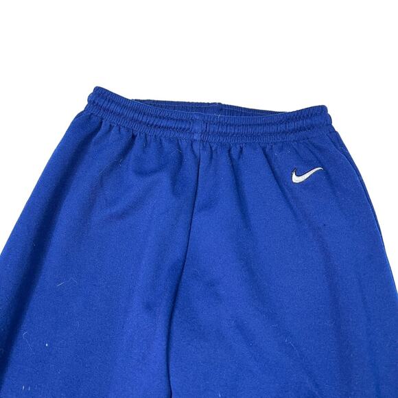 Nike VTG Y2K Jogger Taper Sweatpants Zipper Ankle Navy Blue Womens S Small 4-6 - Picture 3 of 7